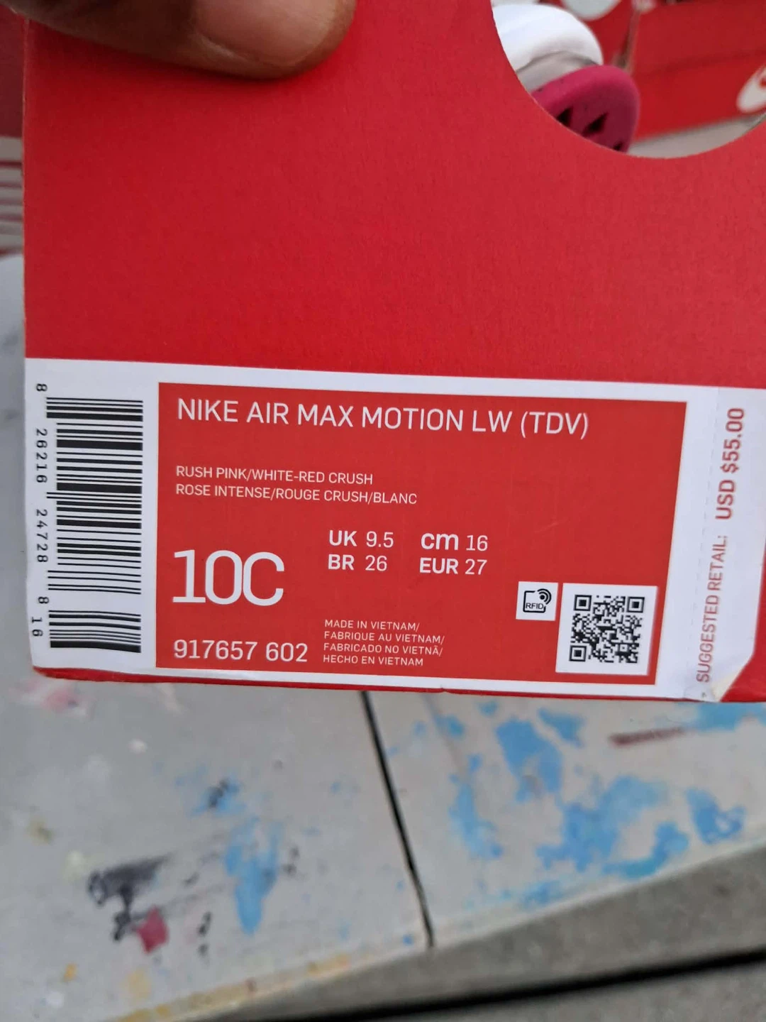 Nike Air Max Motion LW TDV Toddler Shoes 10C - photo 2