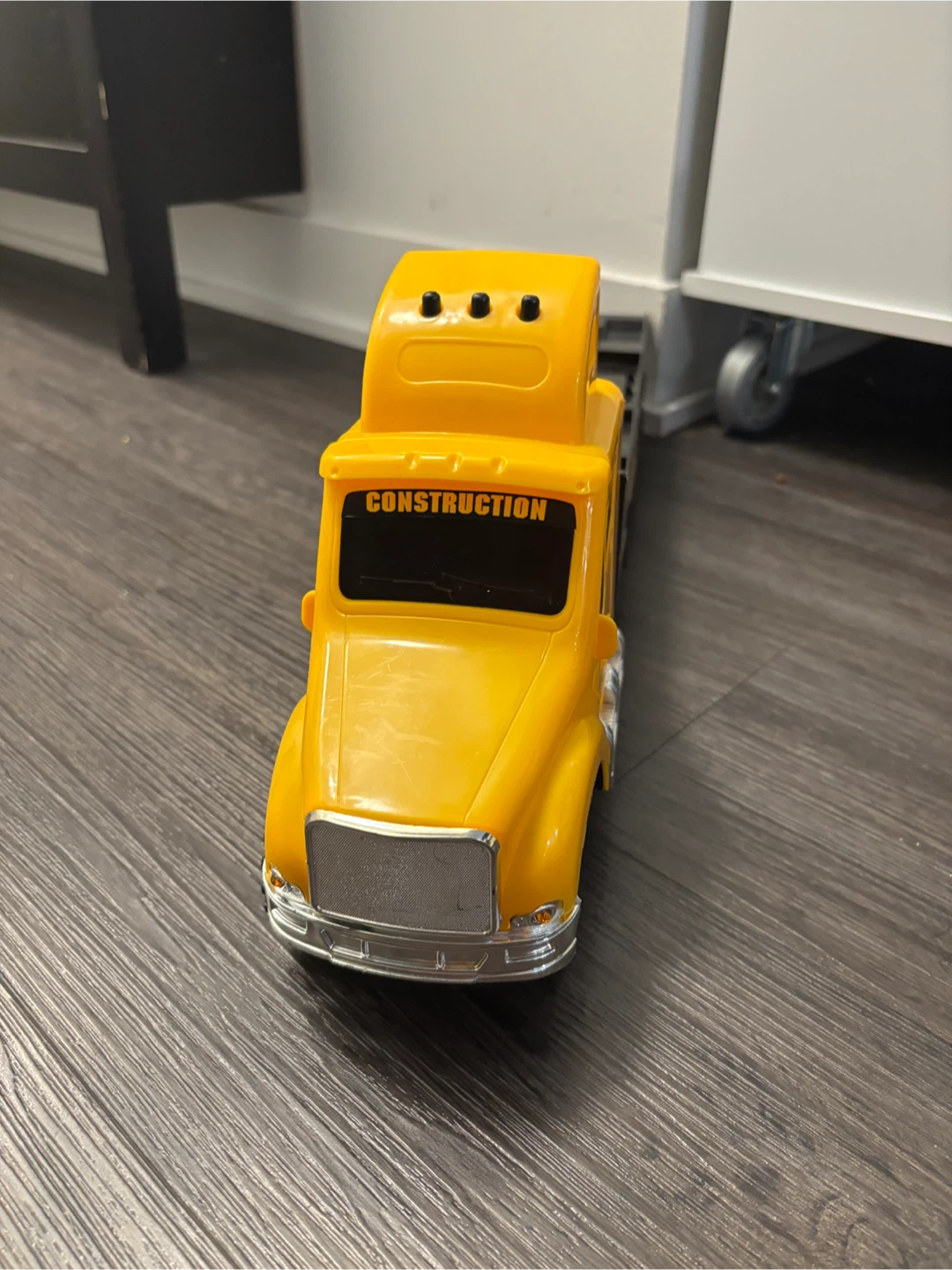 Yellow Toy Construction Flatbed Truck - photo 2