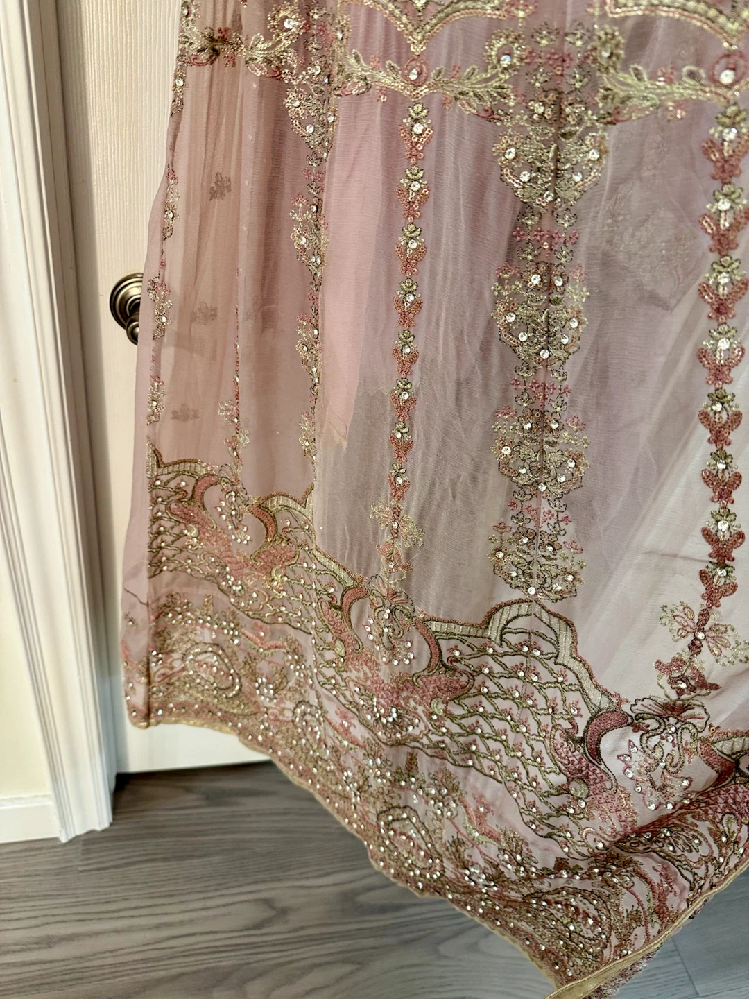 Embroidered Pink Three-Piece Outfit - photo 4