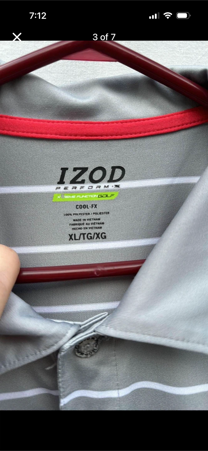 Izod Striped Polo Shirt - photo 3