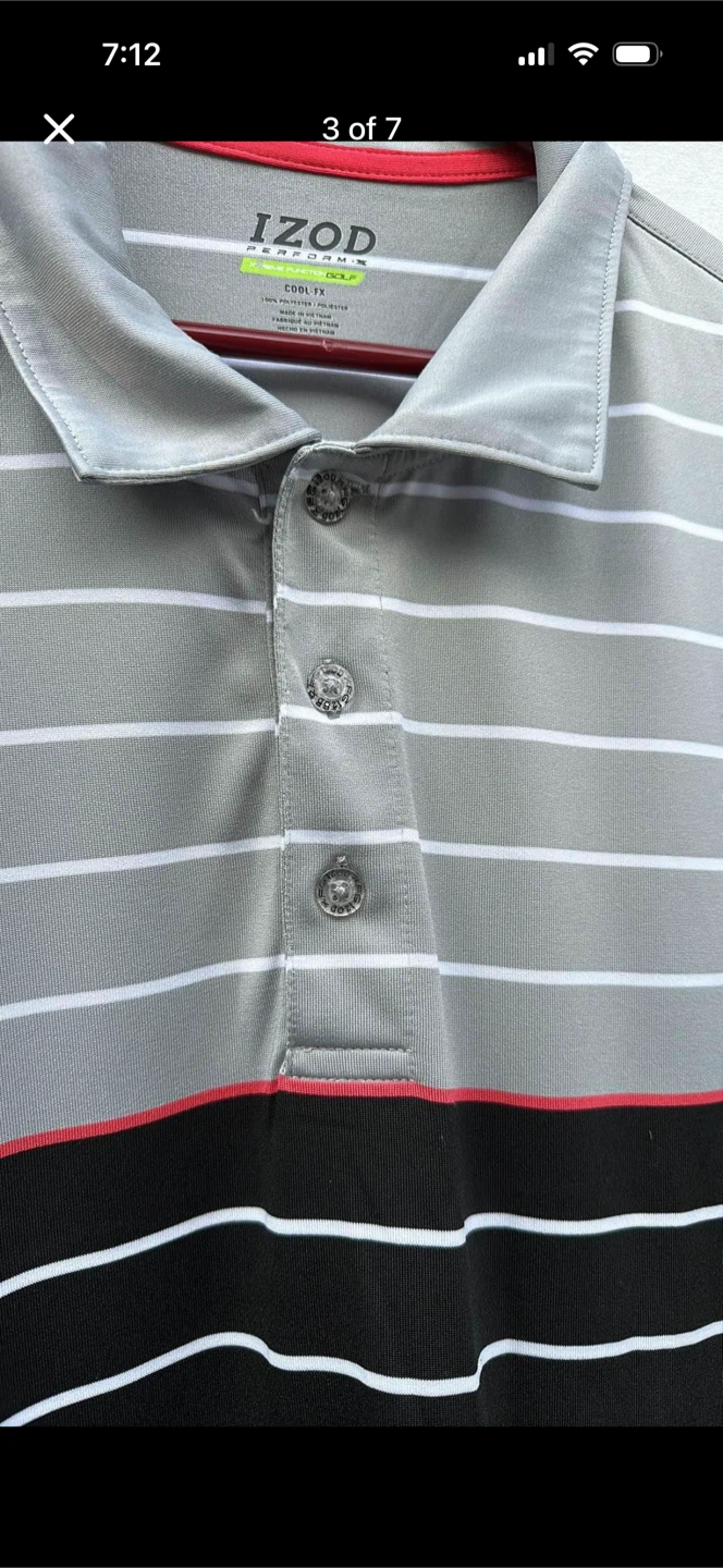 Izod Striped Polo Shirt - photo 4