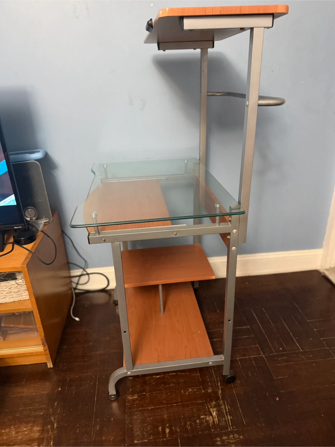 Rolling Computer Workstation Desk - photo 2