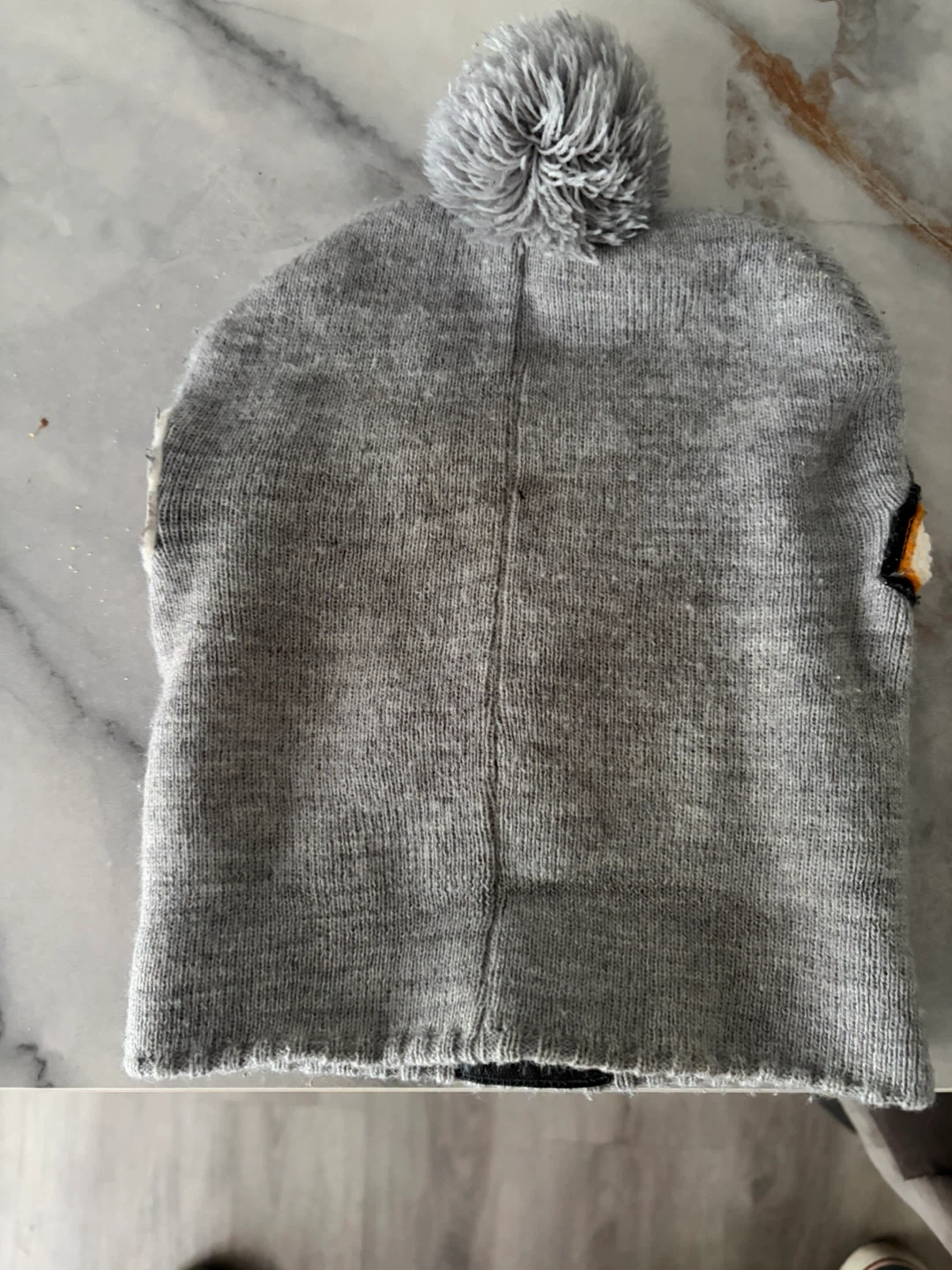 Vintage AKOO chenille patch beanie dog and tiger - photo 3