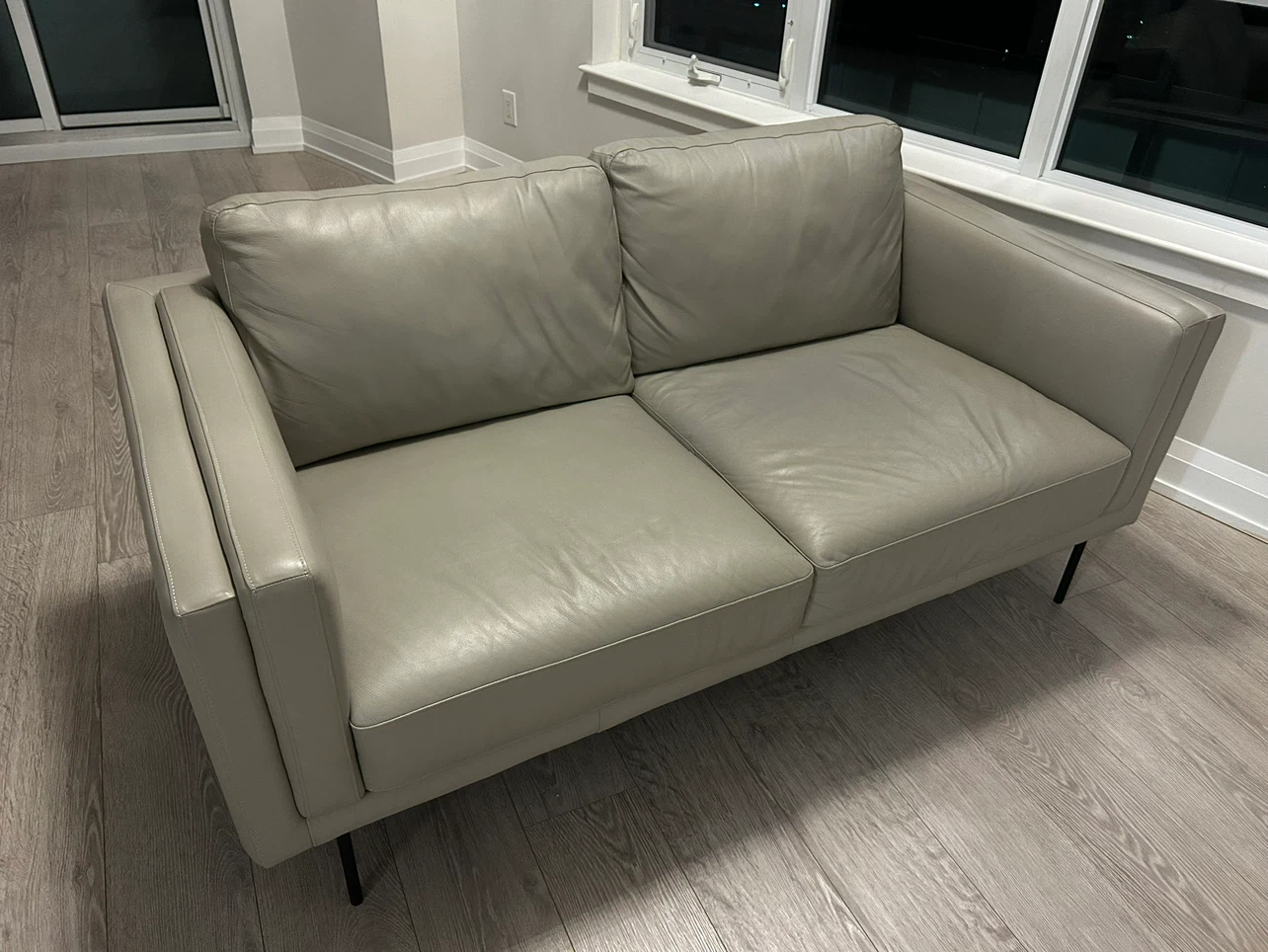 Leather two seater