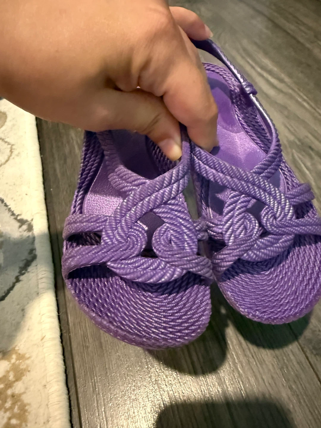 Kasgar Purple Sandals Size 8 - photo 3
