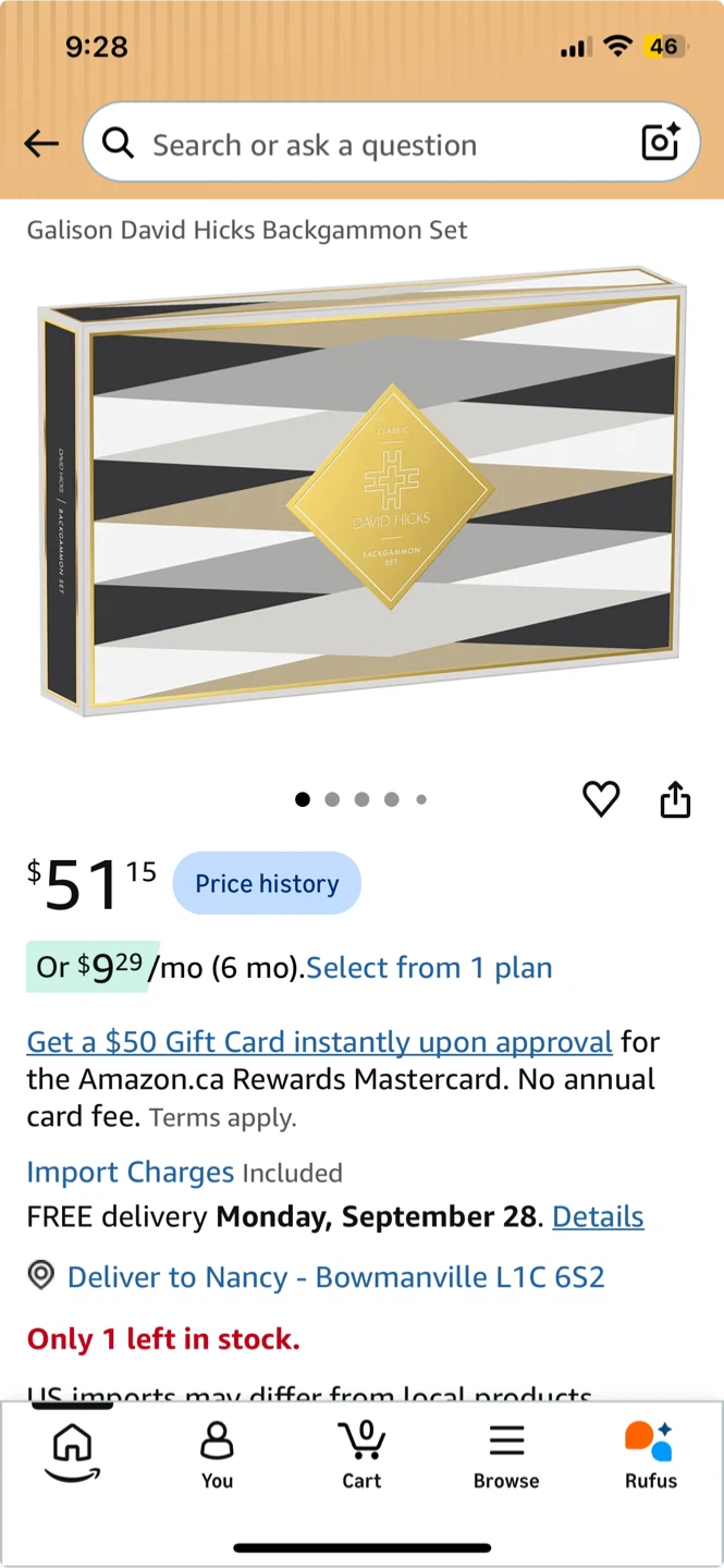 NEW! David Hicks Backgammon Set