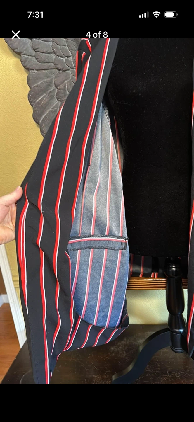 Penningtons In Every Story, Striped Light Open Front Blazer - photo 4