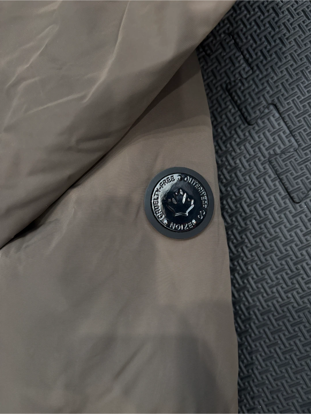 NOIZE Cruelty-Free Winter Puffer Coat - Taupe - photo 3