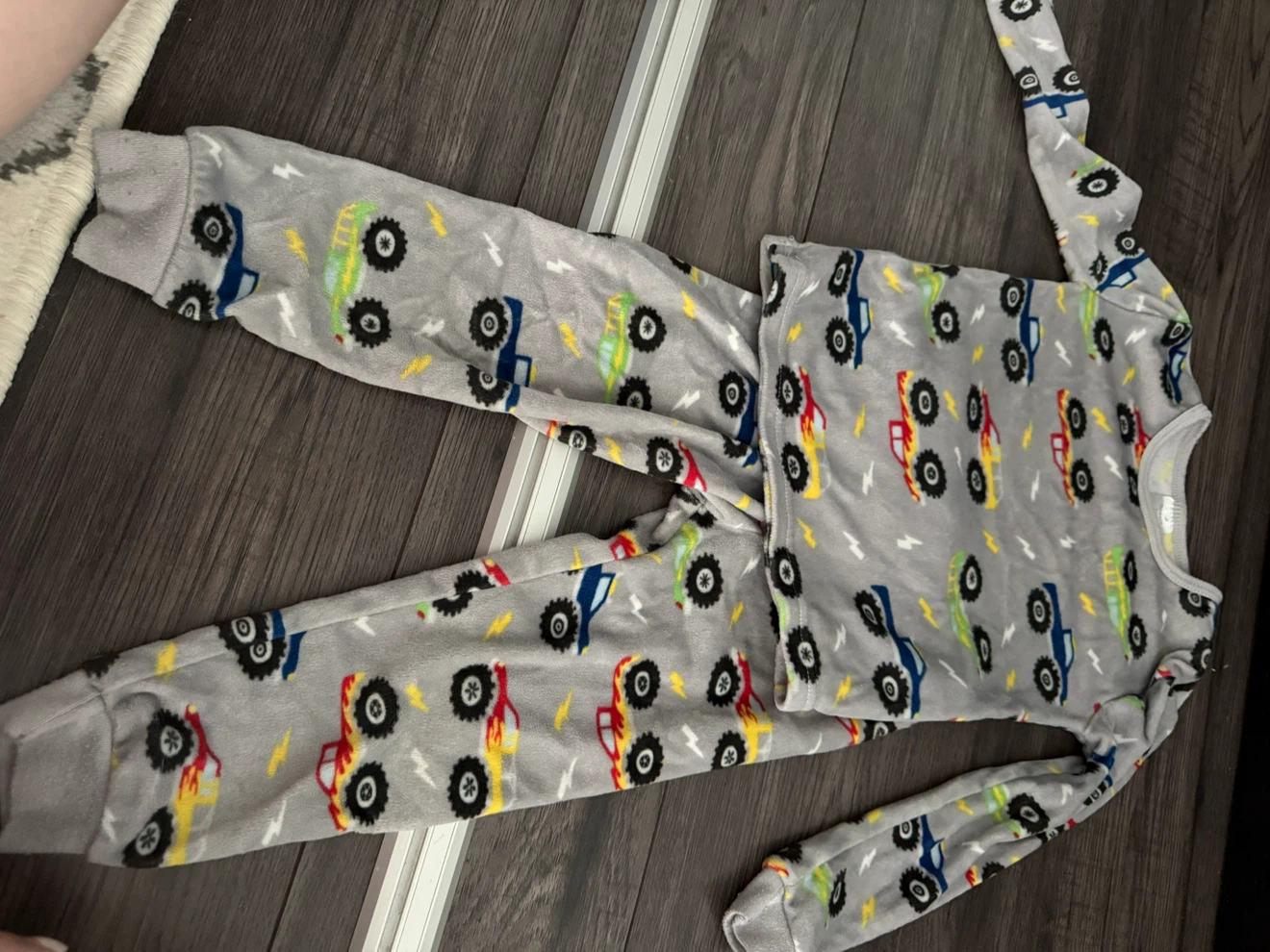 Modern Kids Monster Truck Pajama Set Size 3