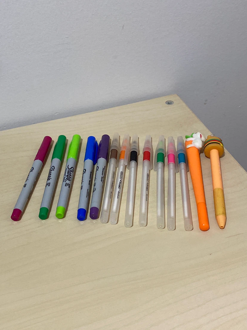 Sharpies and pens