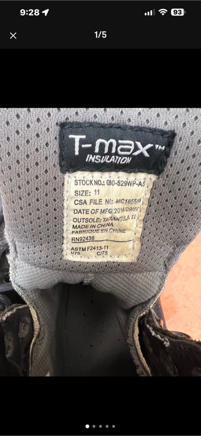 Dakota 529 Safety Work Boots Size 11 - photo 3
