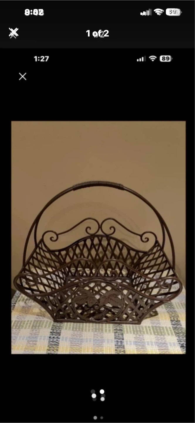 Metal Decorative Basket