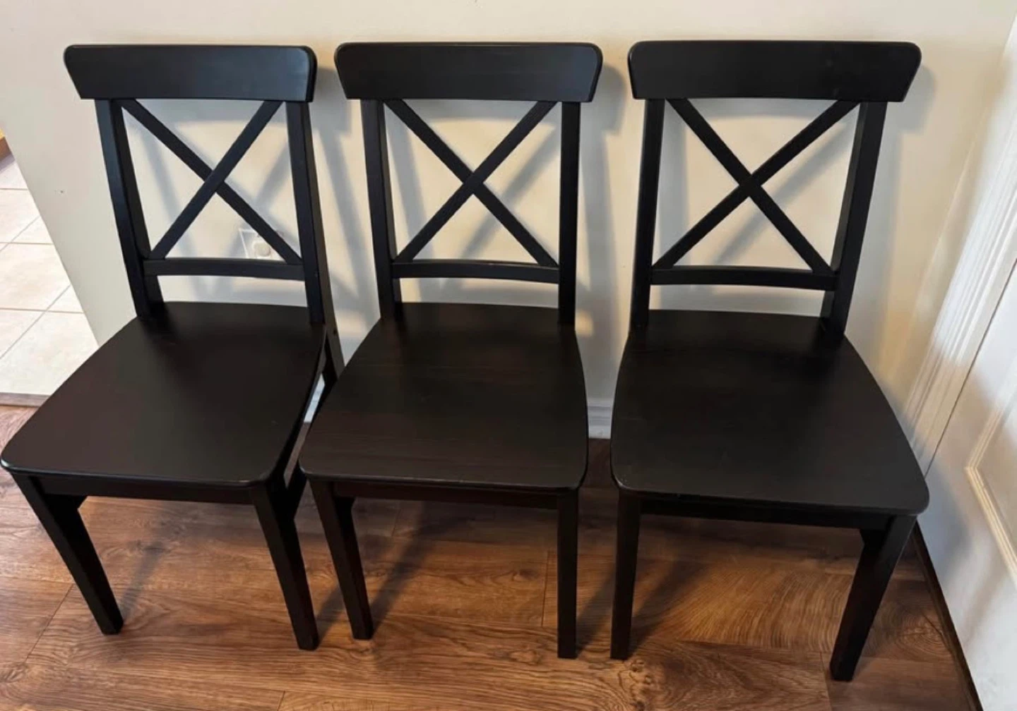 IKEA INGOLF Chairs - Set of 3