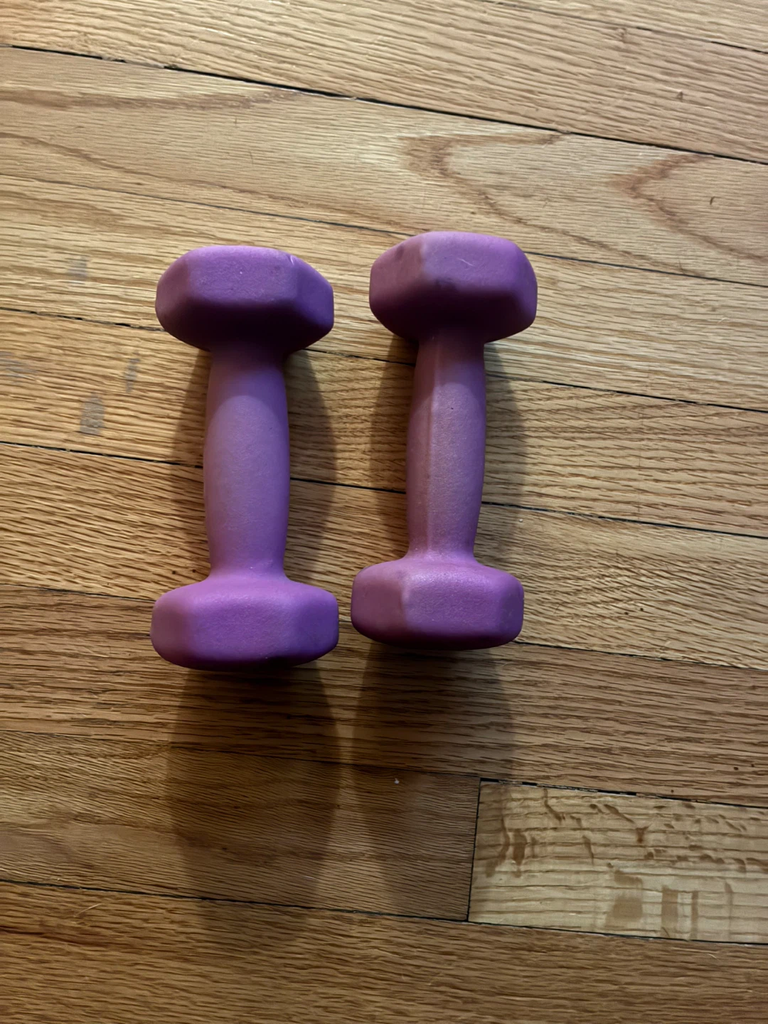 Pair of Purple Neoprene Dumbbells