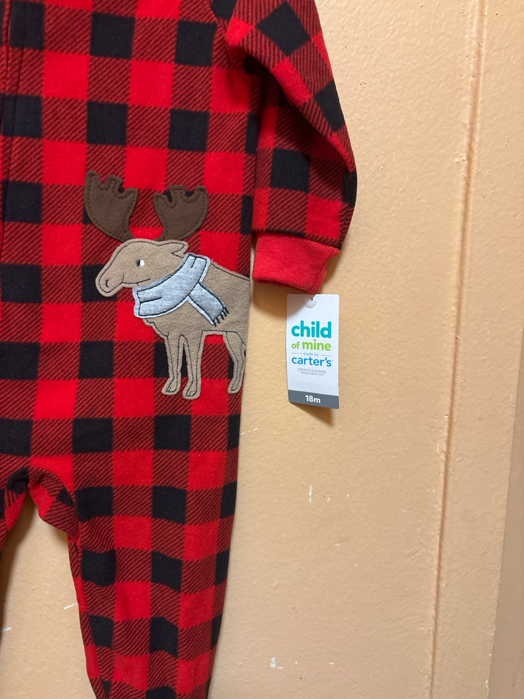🏈Child of Mine by Carter's Fleece Footie 18M - photo 3