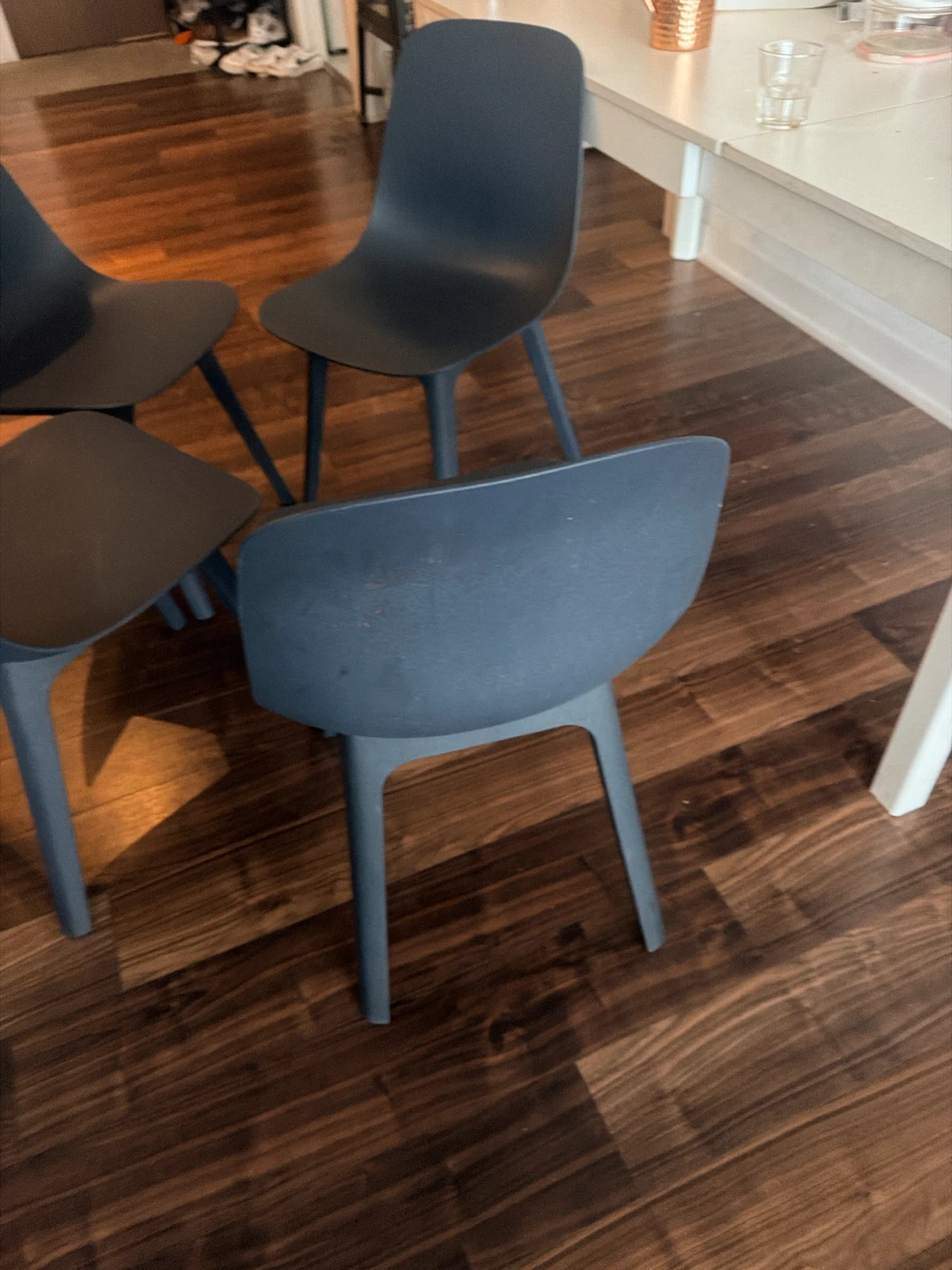 Set of 4 Modern Charcoal Dining Chairs- Ikea chair for sale - photo 3
