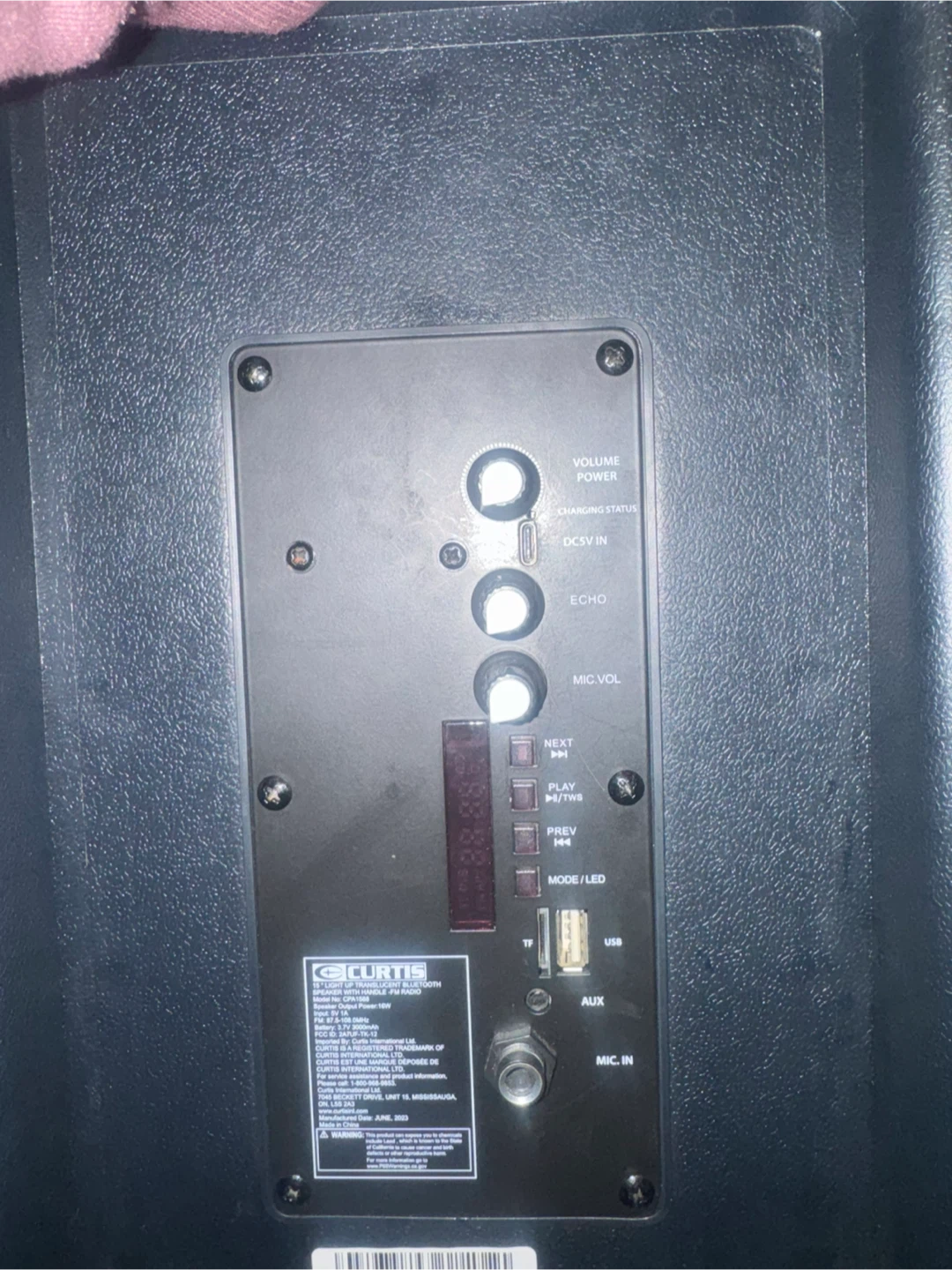 Curtis Big Party Bluetooth Speaker - photo 2