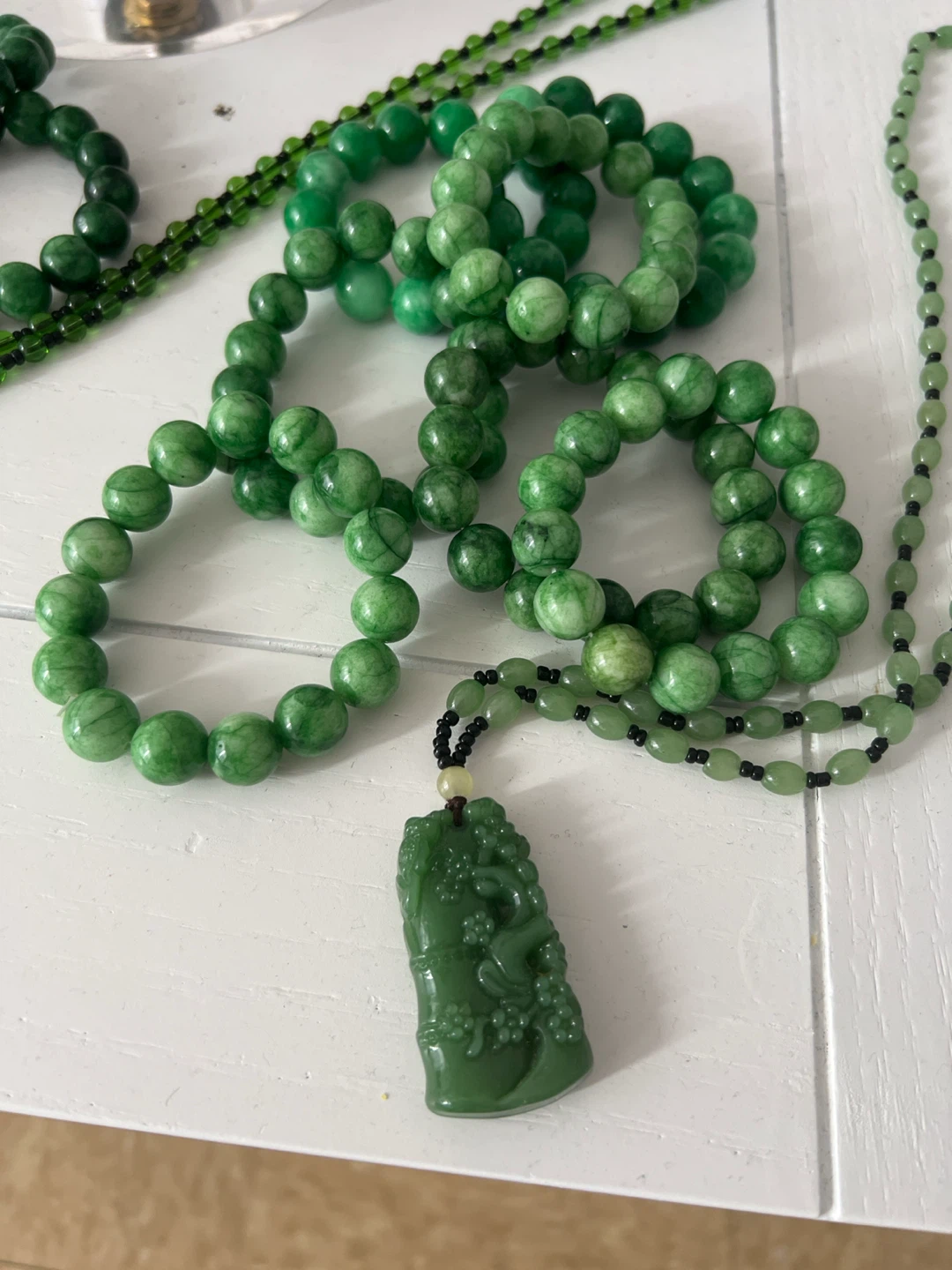 Assorted Jade and Tiger Eye Bead Jewelry Collection - photo 3