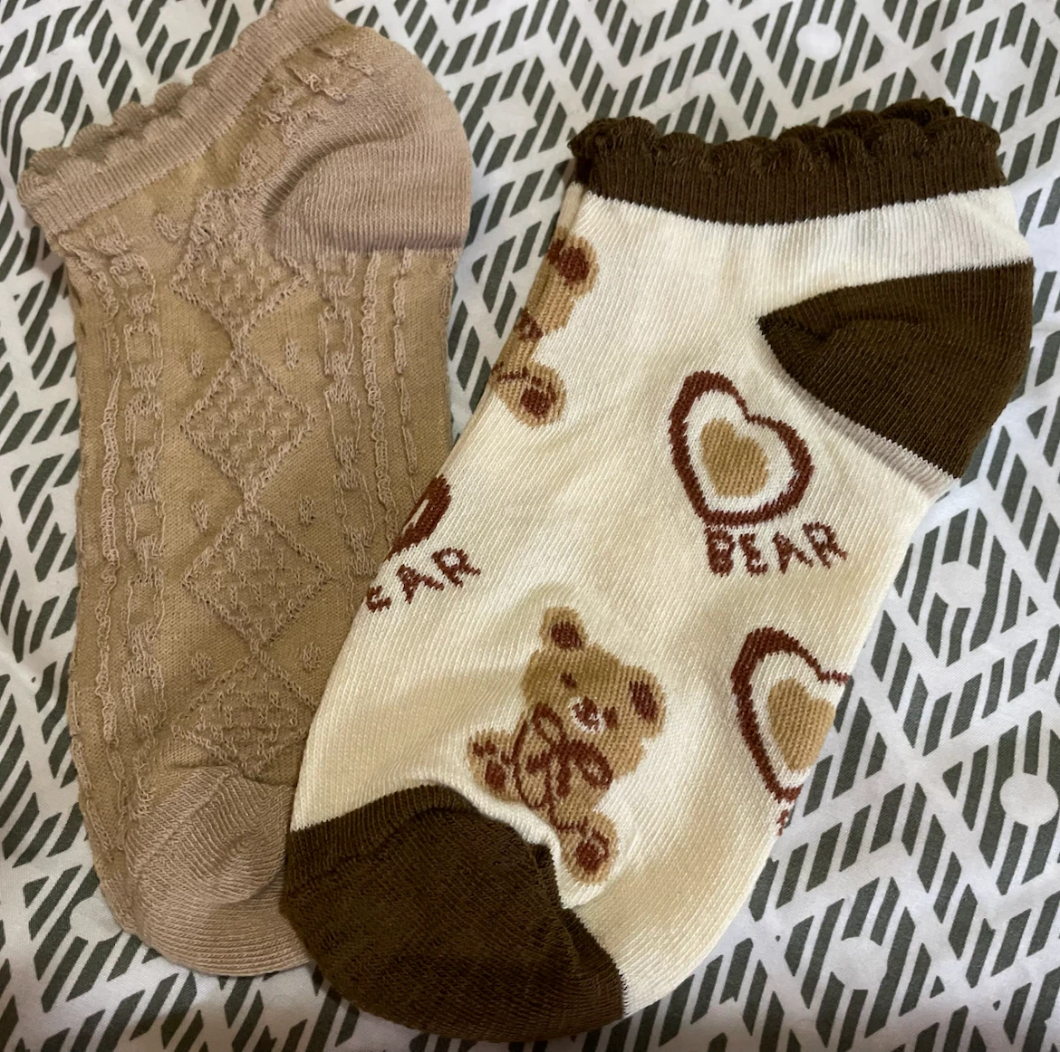 Set of 5 assorted patterned ankle socks - photo 2