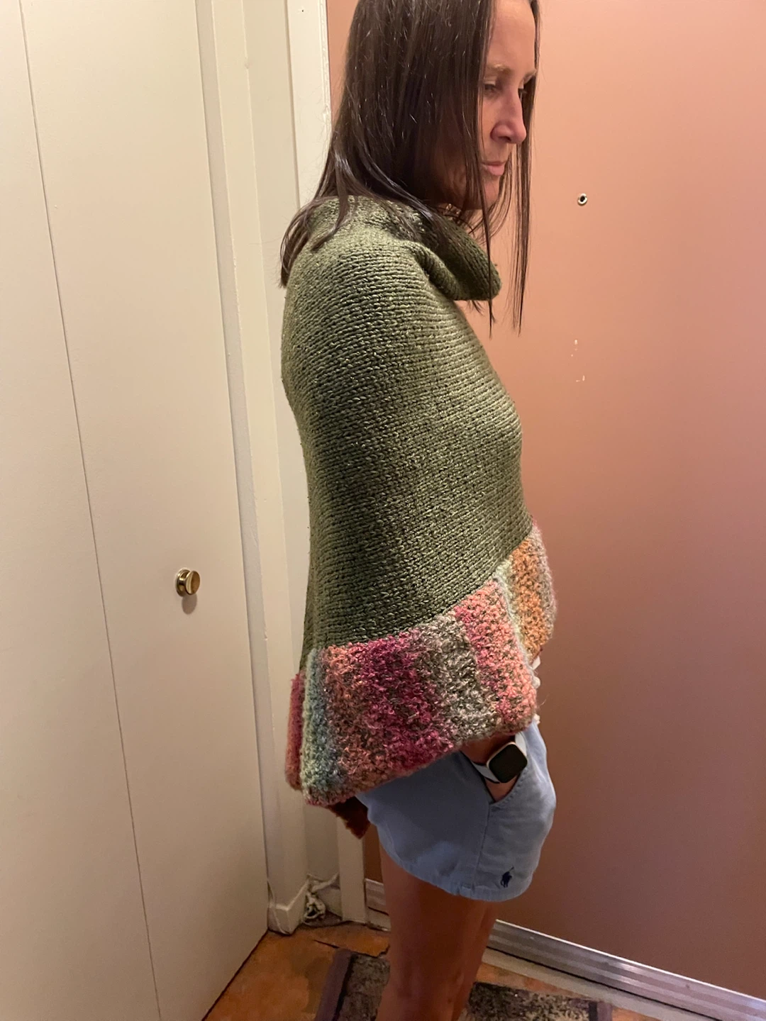 Knitted Button-Up Poncho - photo 2