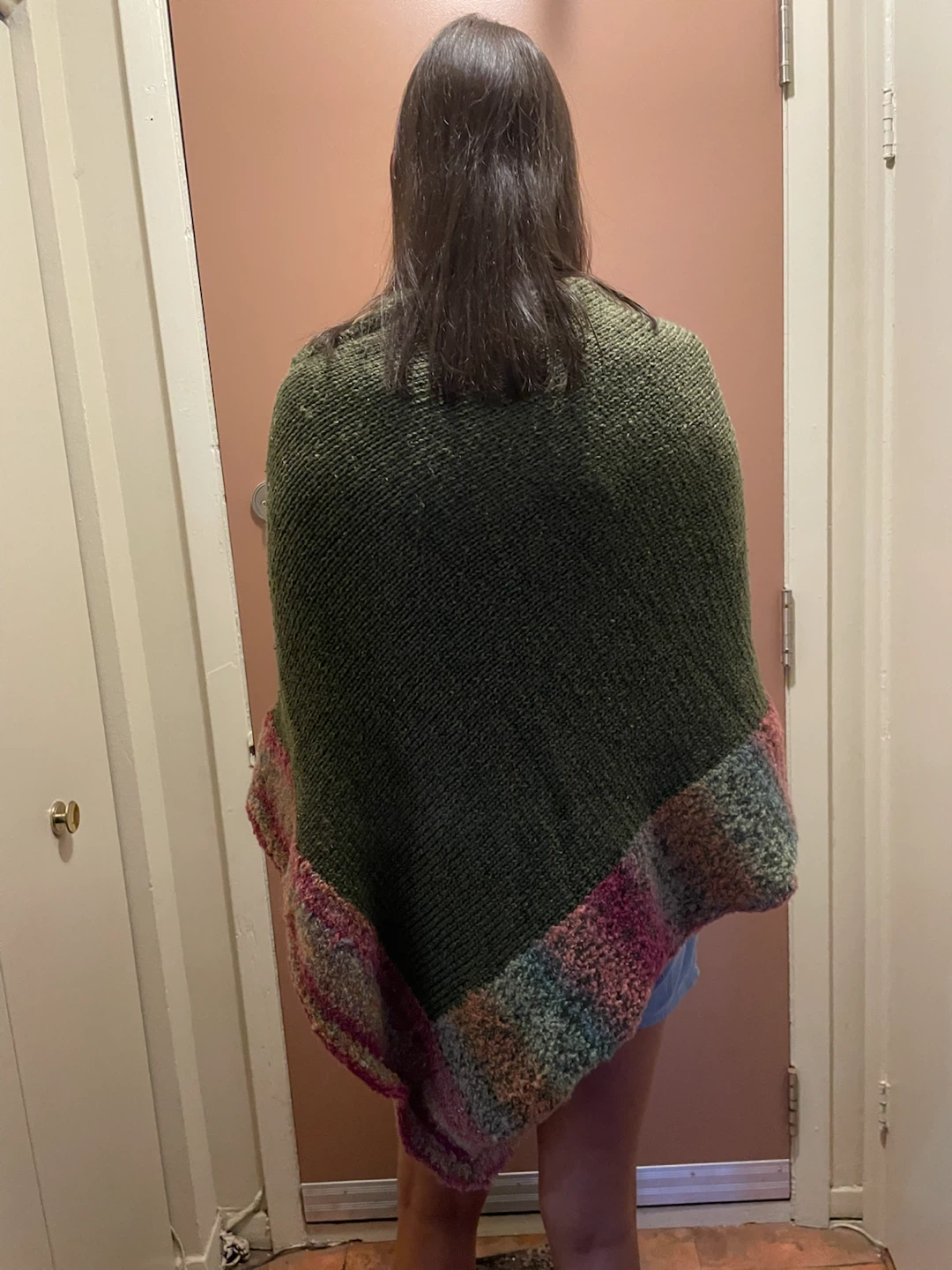 Knitted Button-Up Poncho - photo 3