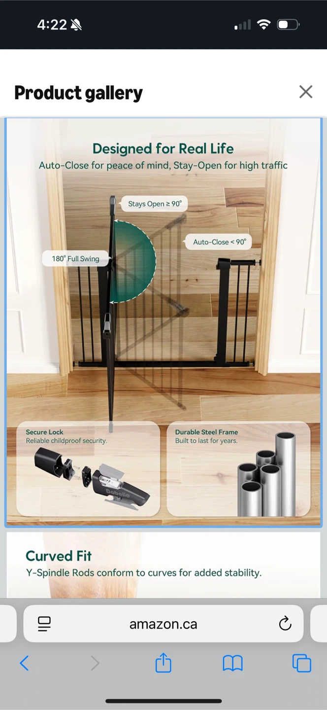 New Babelio Metal Baby and Pet Gate - photo 2