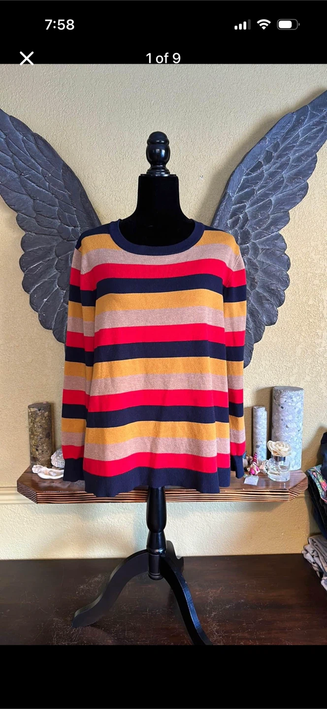 Madison Crew Striped Sweater