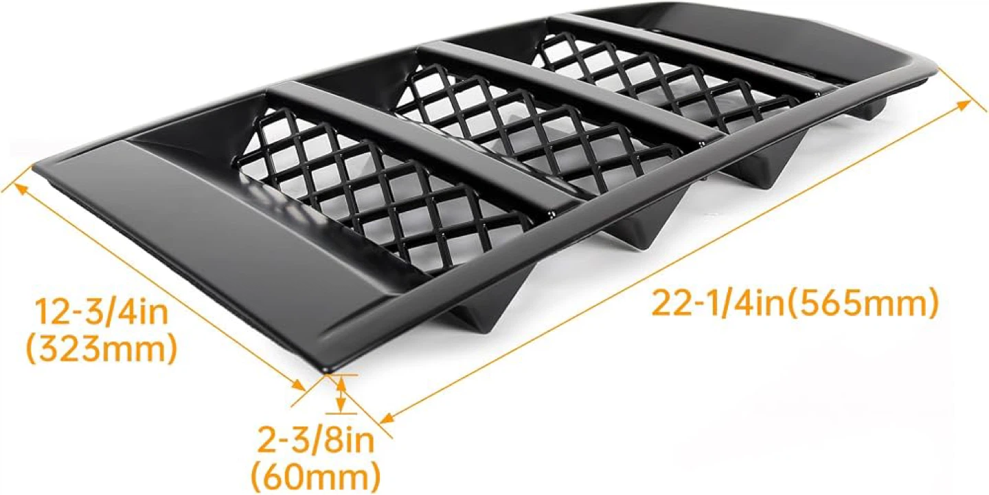 ECOTRIC Hood Scoop Vent Grille for 2014/2015 Camaro - BN - photo 2