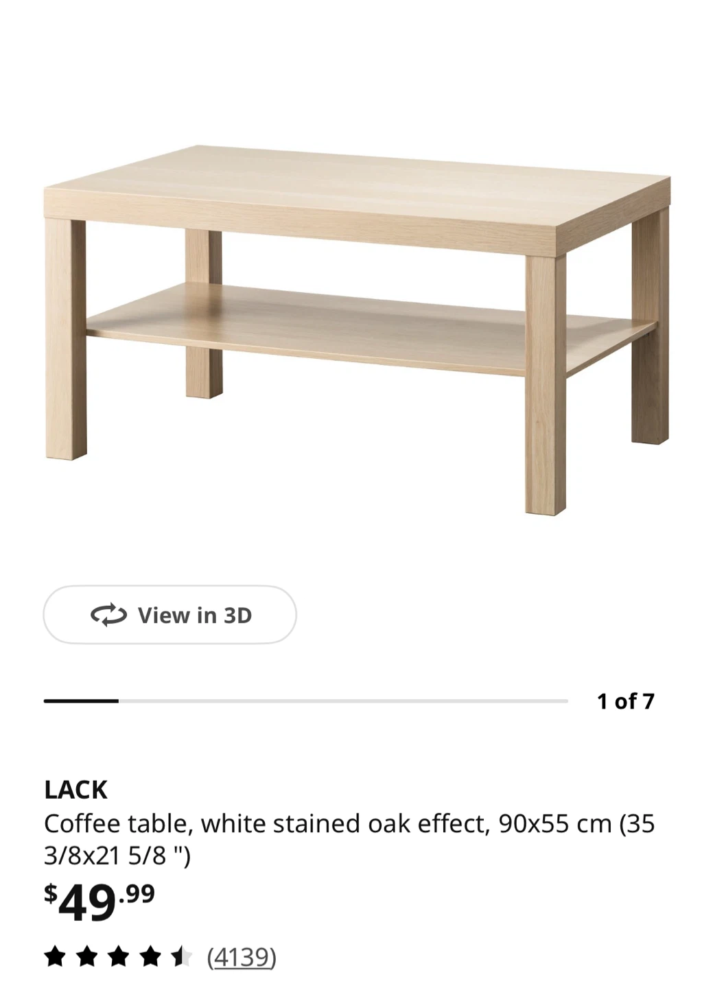 Ikea LACK coffee table - photo 3