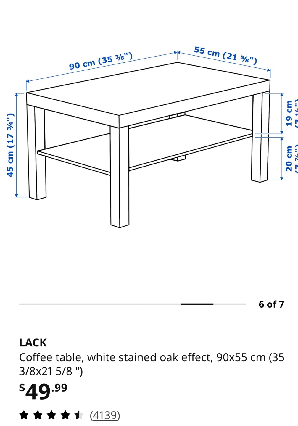 Ikea LACK coffee table - photo 4