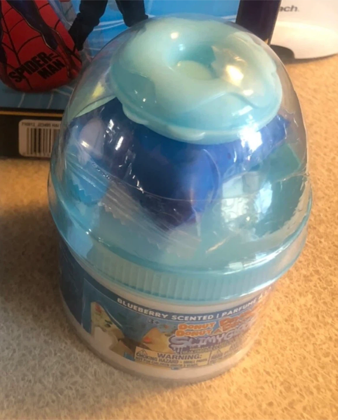NEW SlimyGloop Donut Demolish Blueberry Scented Slime 🏈 - photo 2