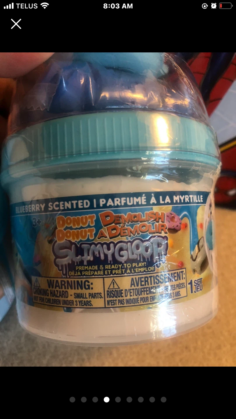 NEW SlimyGloop Donut Demolish Blueberry Scented Slime 🏈