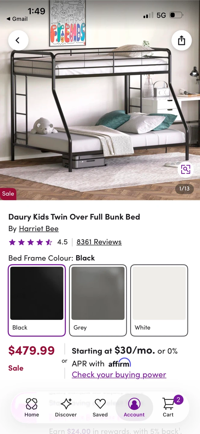 Twin Over Full Bunk Bed - photo 3