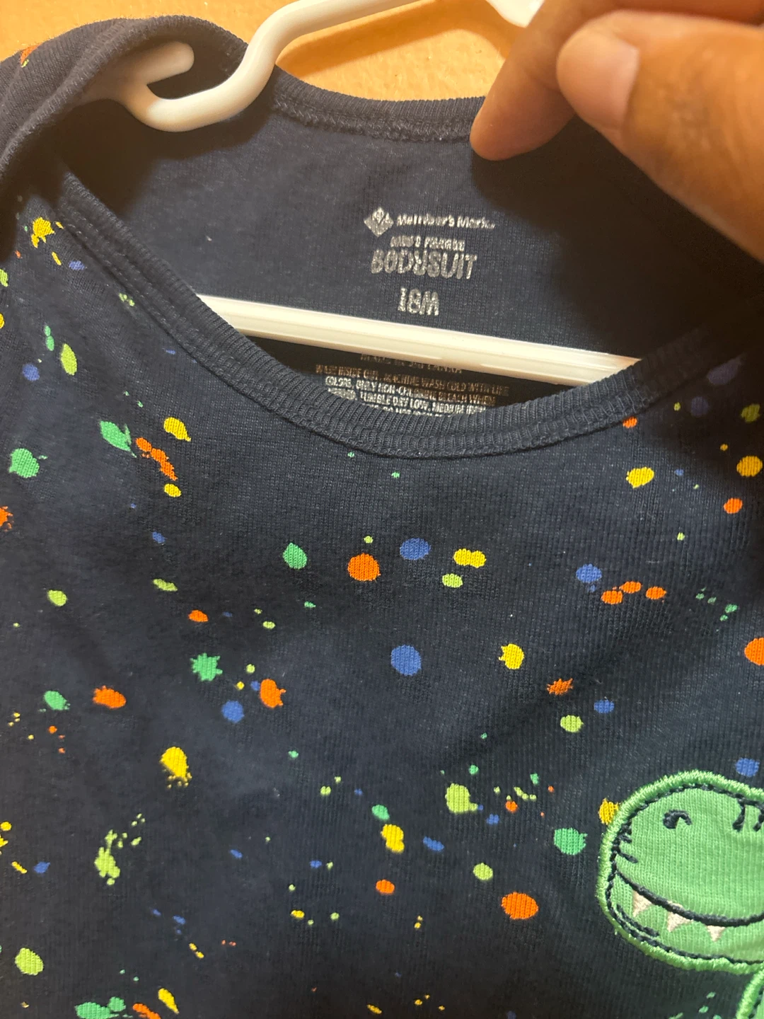 🏈Member's Mark Dinosaur Bodysuit 18M - photo 2
