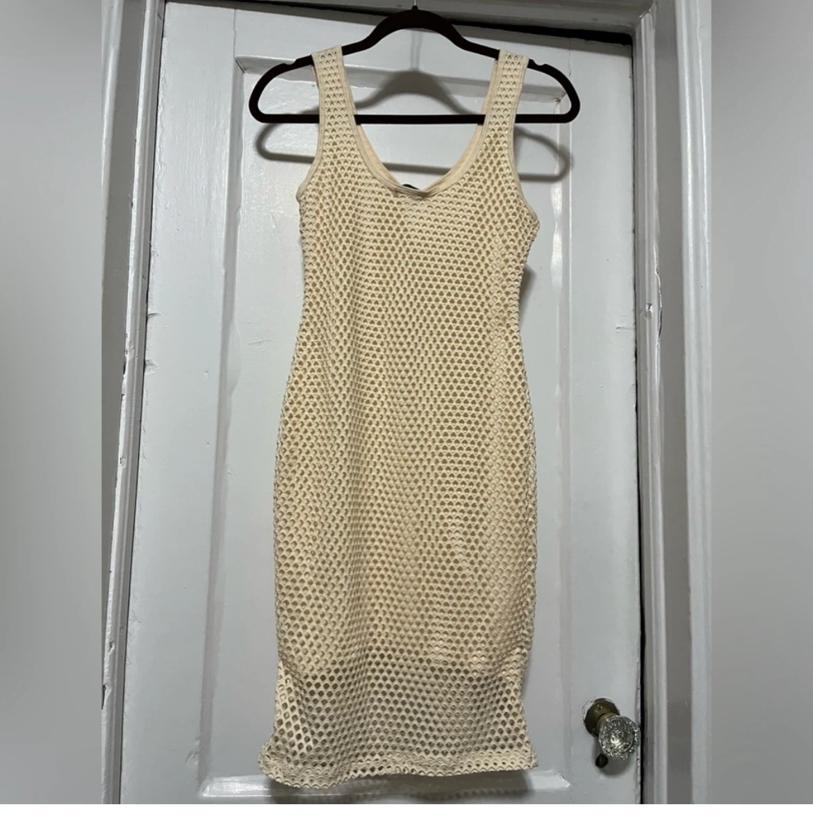 Fashion Nova Cream Mesh Dress🏈 - photo 4