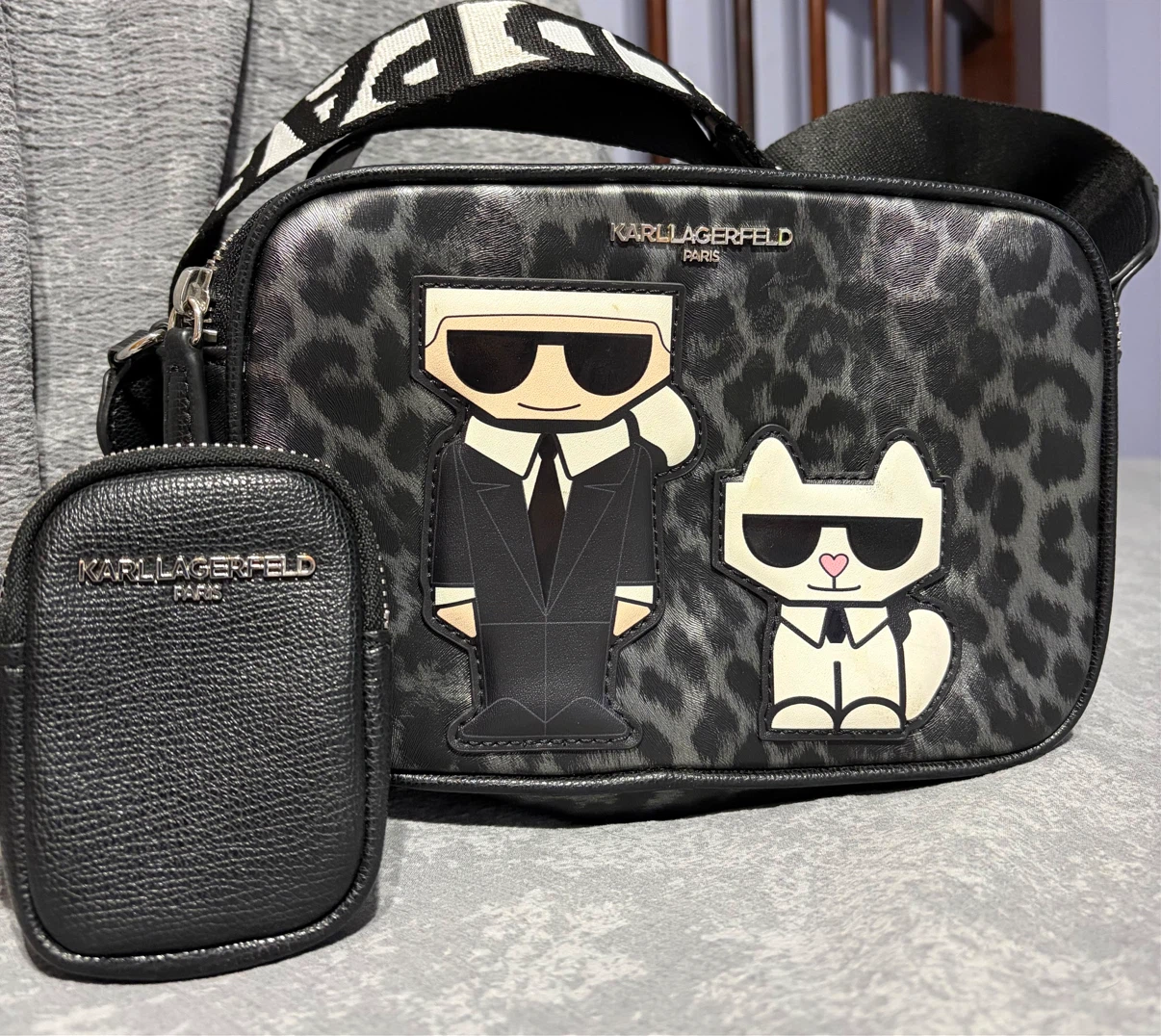 Karl Lagerfeld Crossbody Bag with Pouch