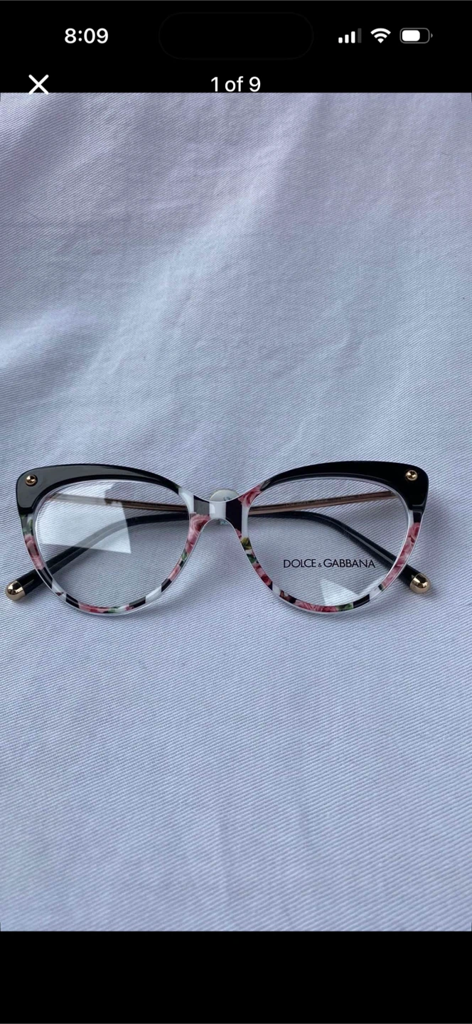 Dolce & Gabbana Floral Glasses