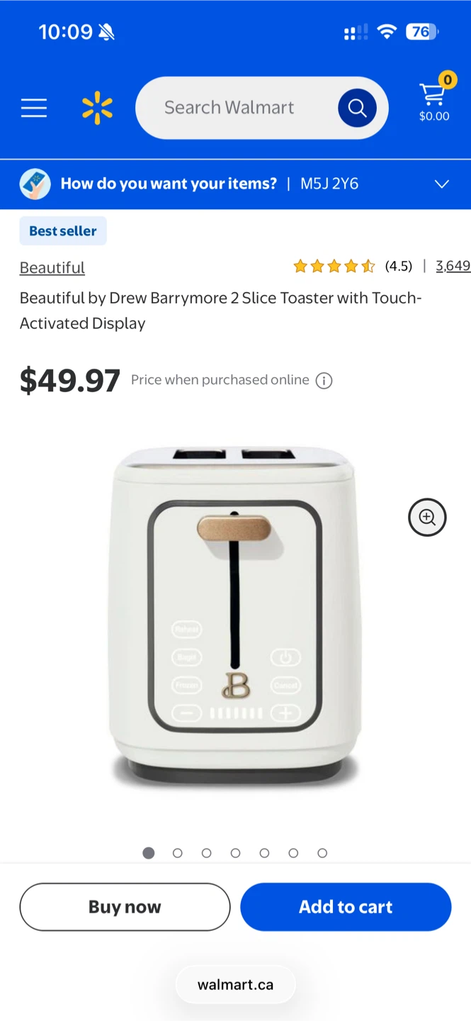 Beautiful by Drew Barrymore 2-Slice Toaster