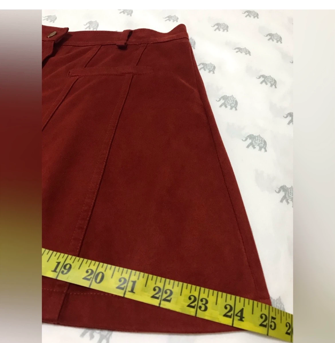 Zara Trafaluc Red Button-Down Mini Skirt🏈 - photo 4