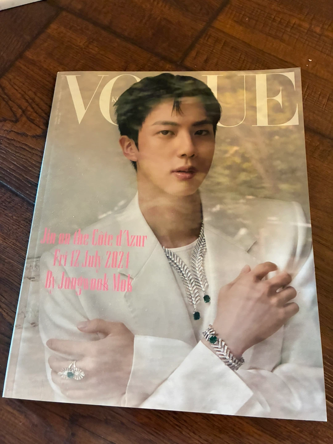 BTS! Vogue Korea Magazine featuring Jin