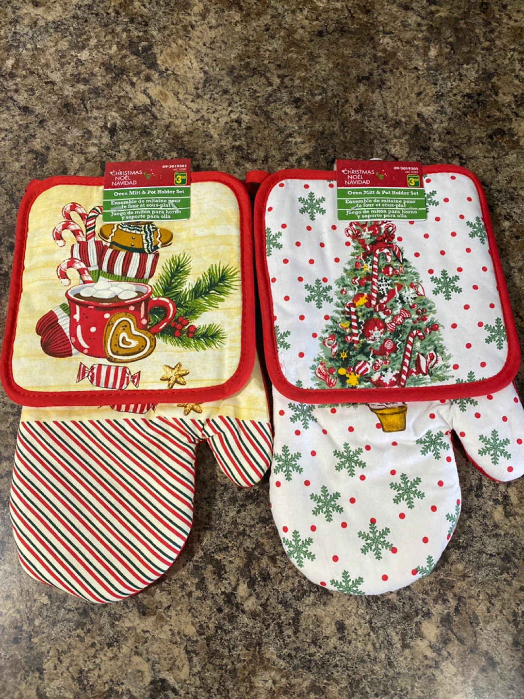 Oven mitt with pot holder 🏈