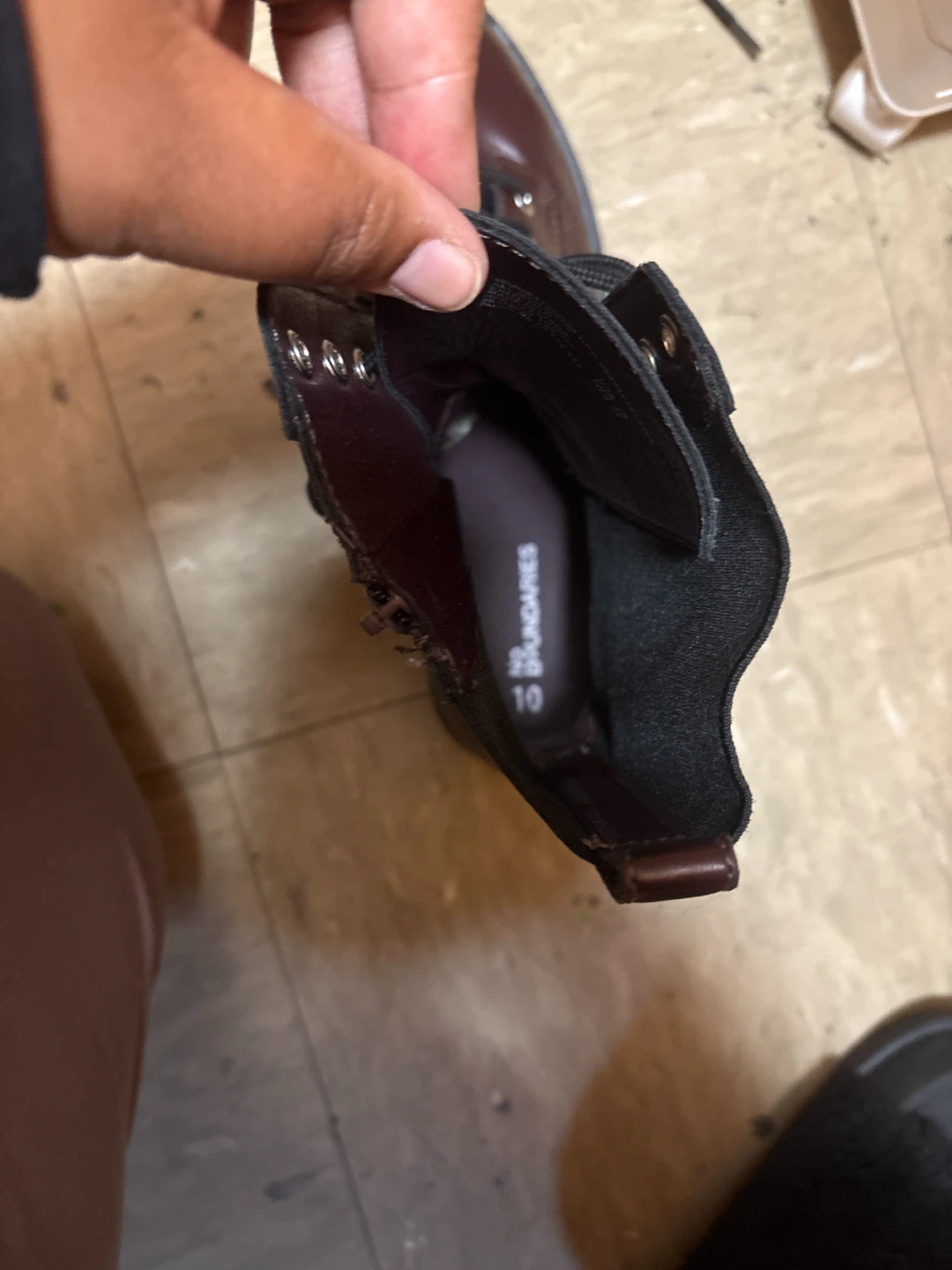 🏈No Boundaries Burgundy Lace-Up Boots Size 10 - photo 3