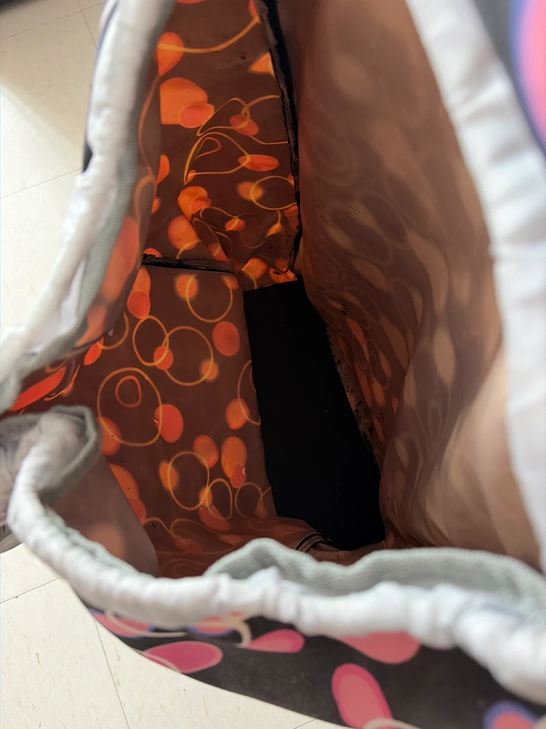 Rolling Shopping Cart with Patterned Bag - photo 4