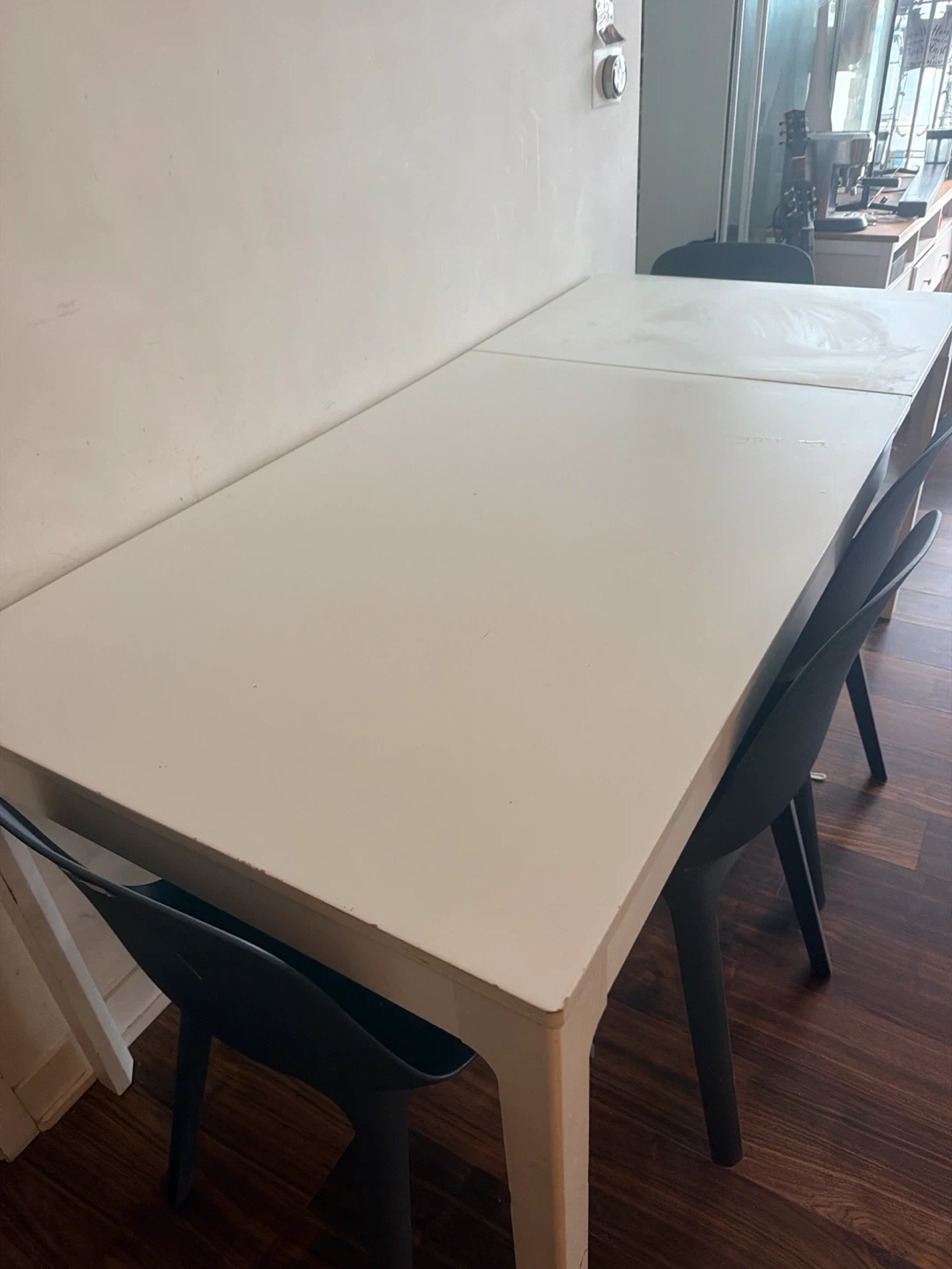 White IKEA Dining Table - photo 3