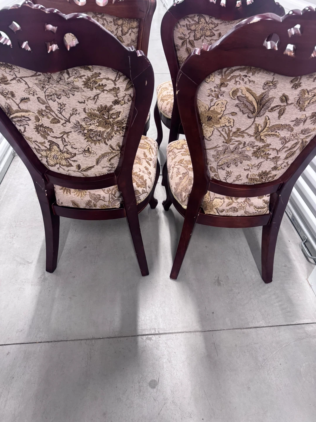 Set of 4 ornate vintage-style dining chairs - photo 5