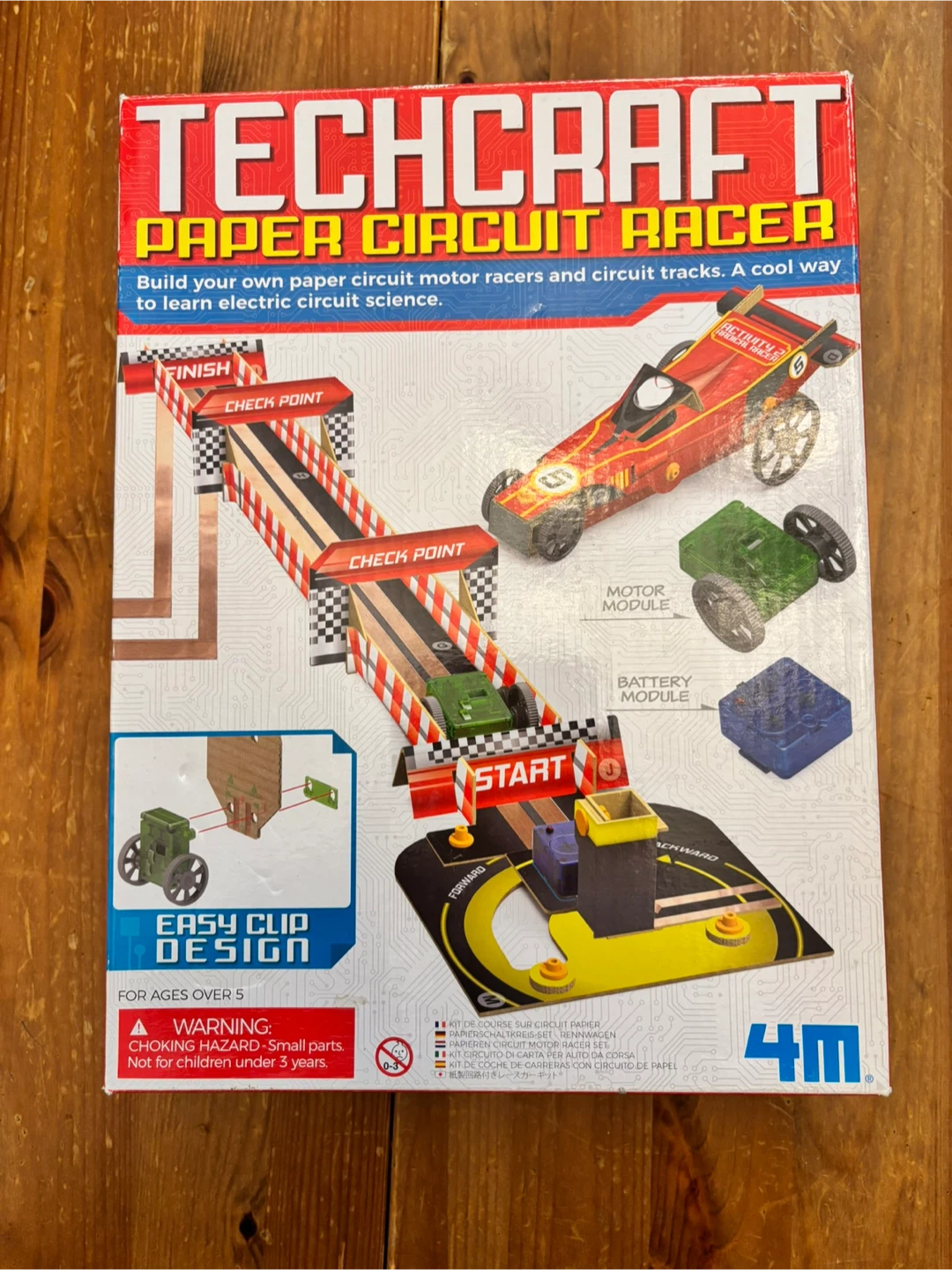 4M Techcraft Paper Circuit Racer Activity Kit