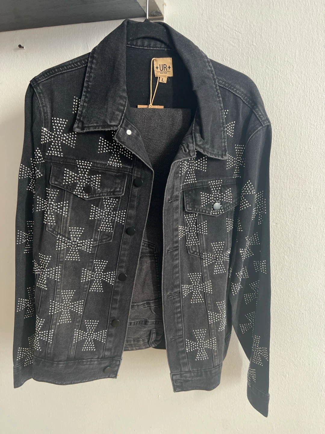 Uncle Ralph Black Studded Denim Jacket