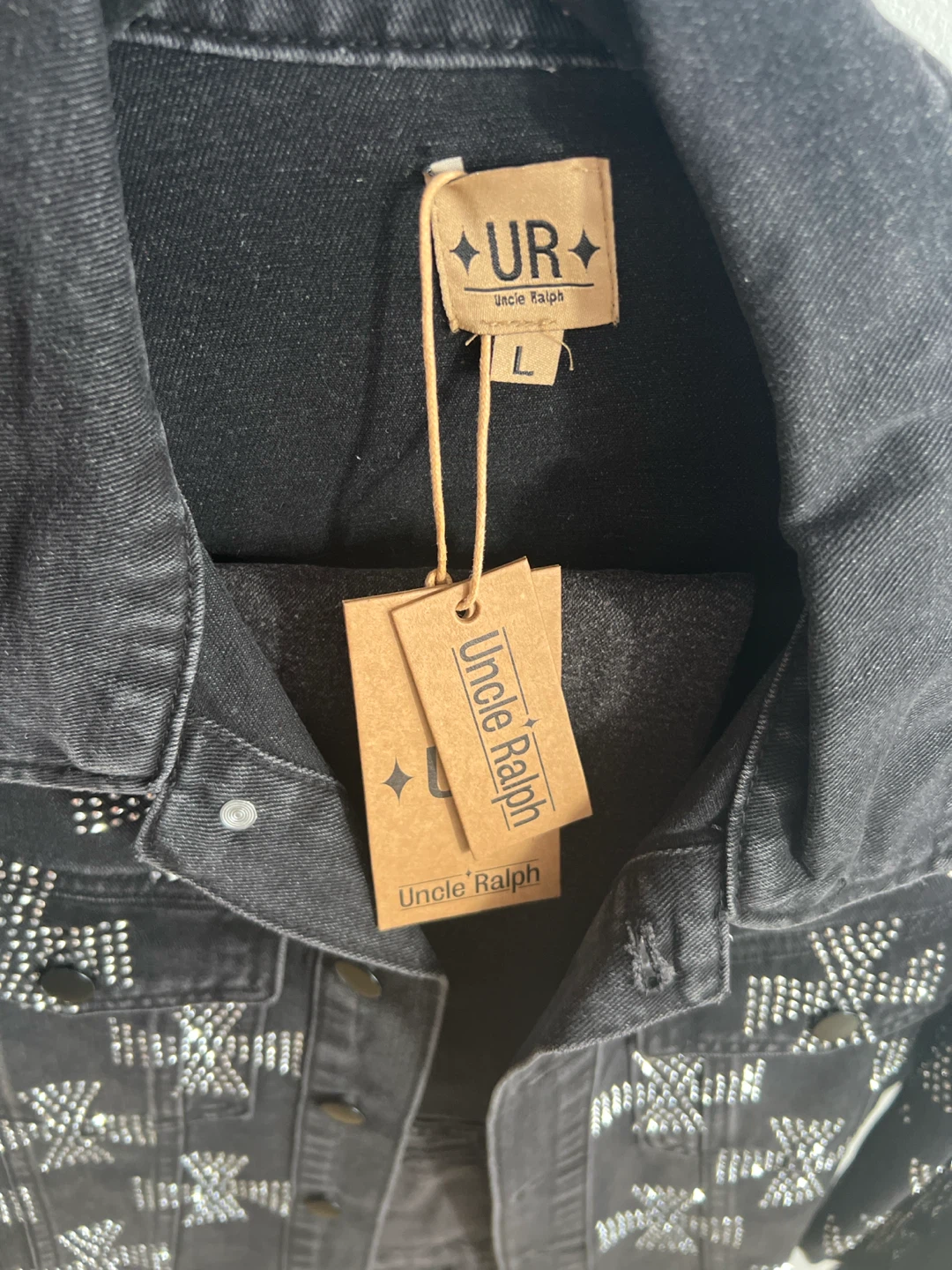 Uncle Ralph Black Studded Denim Jacket - photo 2