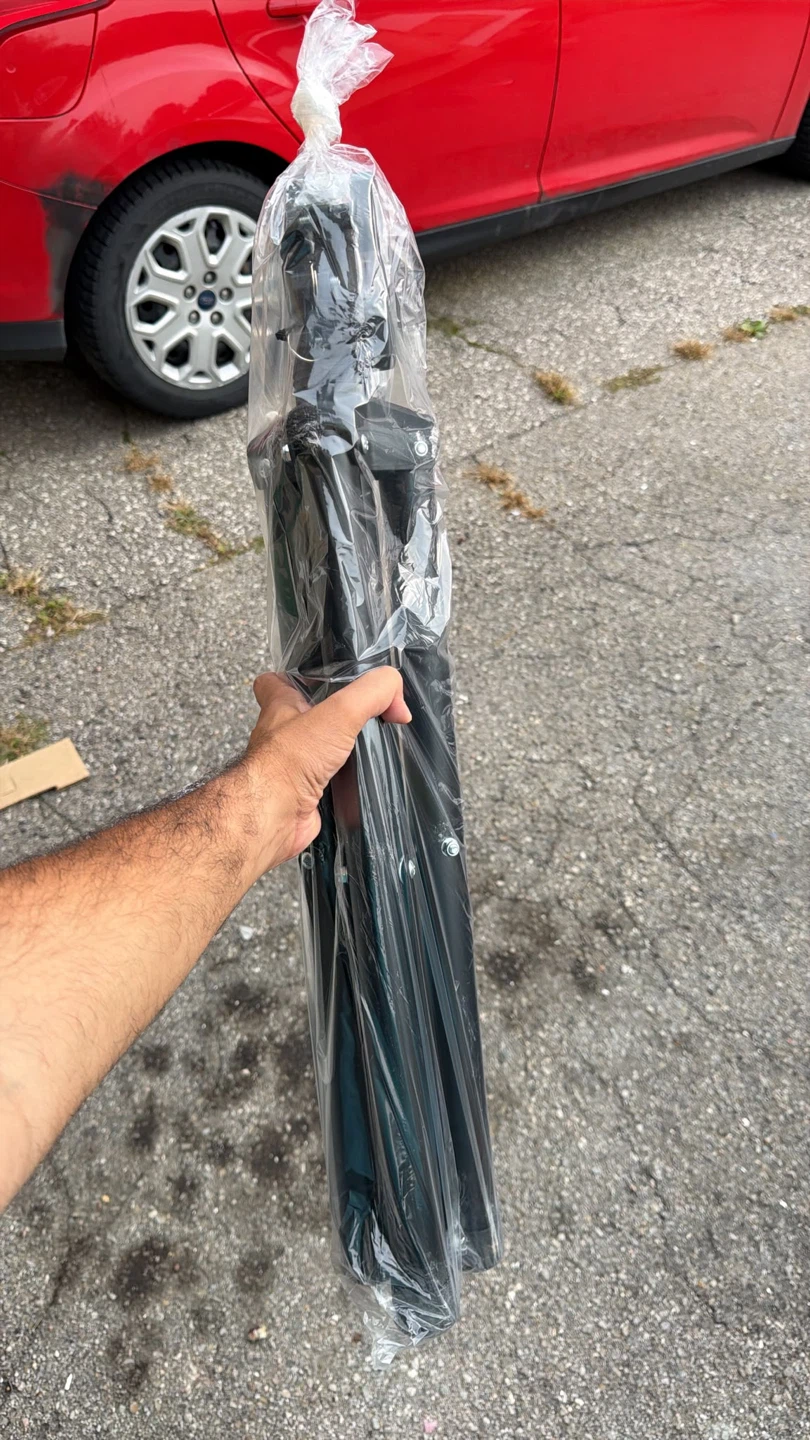 Collapsible Black Tripod Stand