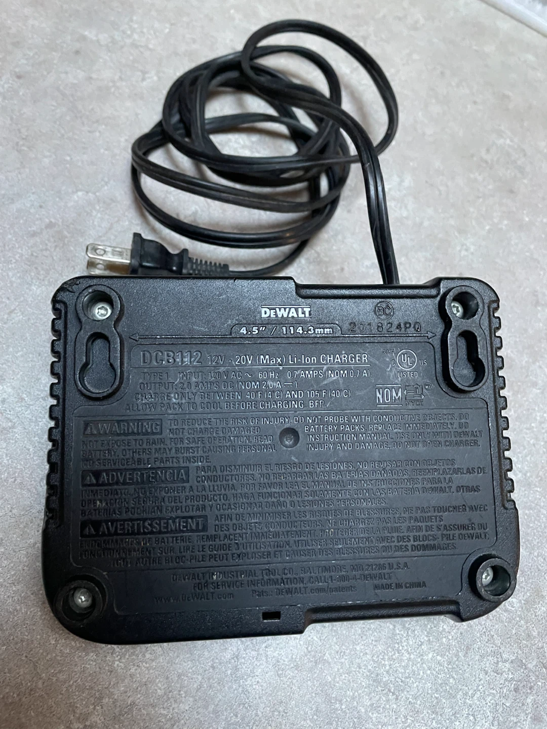Dewalt 20v Charger - photo 2